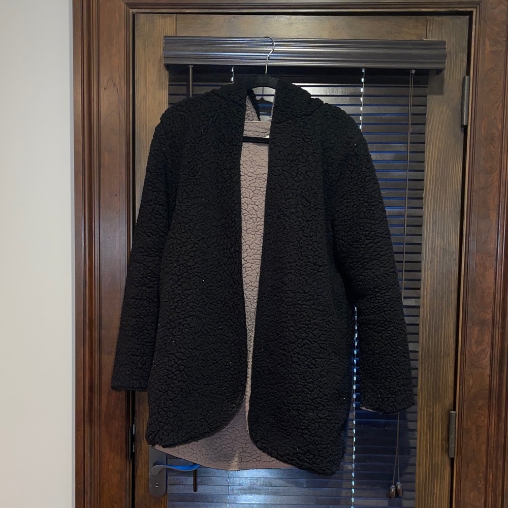 Urban Outfitters Reversible Hooded Teddy Jacket